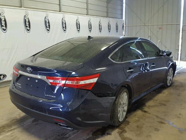 4T1BK1EBXDU048537 - 2013 TOYOTA AVALON BAS BLUE photo 4