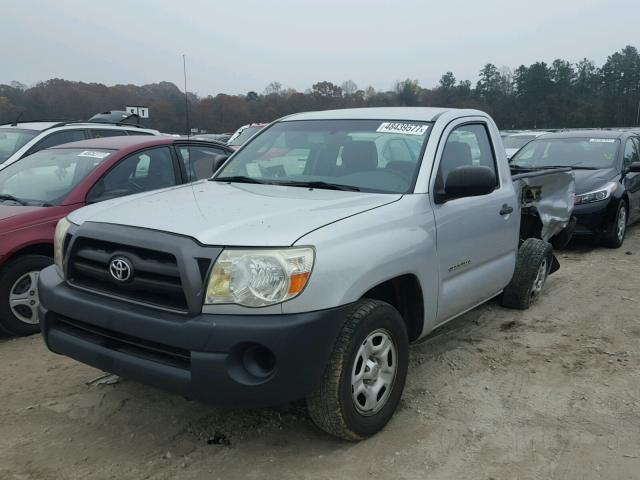 5TENX22N28Z506317 - 2008 TOYOTA TACOMA SILVER photo 2