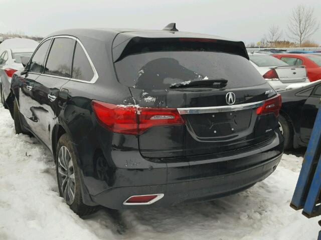 5FRYD4H45GB509064 - 2016 ACURA MDX TECHNO BLACK photo 3