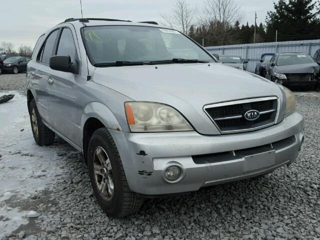 KNDJC733745249351 - 2004 KIA SORENTO EX SILVER photo 1