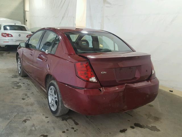 1G8AJ52F05Z130891 - 2005 SATURN ION LEVEL RED photo 3
