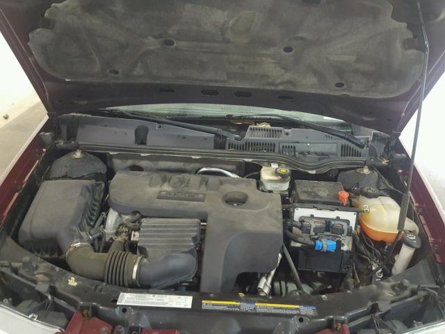 1G8AJ52F05Z130891 - 2005 SATURN ION LEVEL RED photo 7
