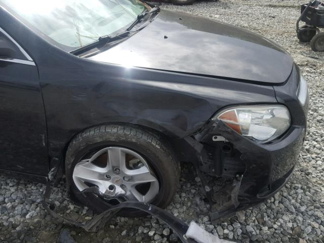 1G1ZB5E1XBF164140 - 2011 CHEVROLET MALIBU LS შავი ფოტო 9