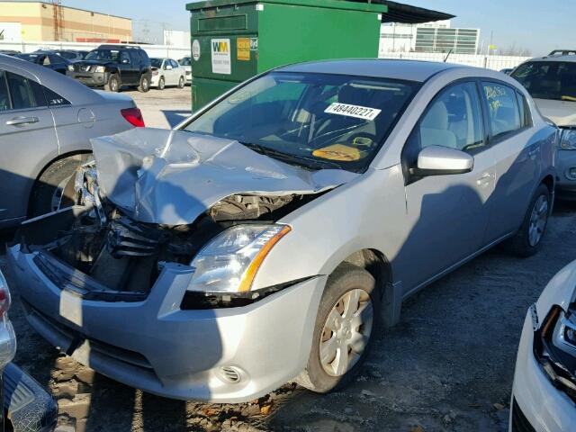 3N1AB6AP6AL661312 - 2010 NISSAN SENTRA 2.0 SILVER photo 2