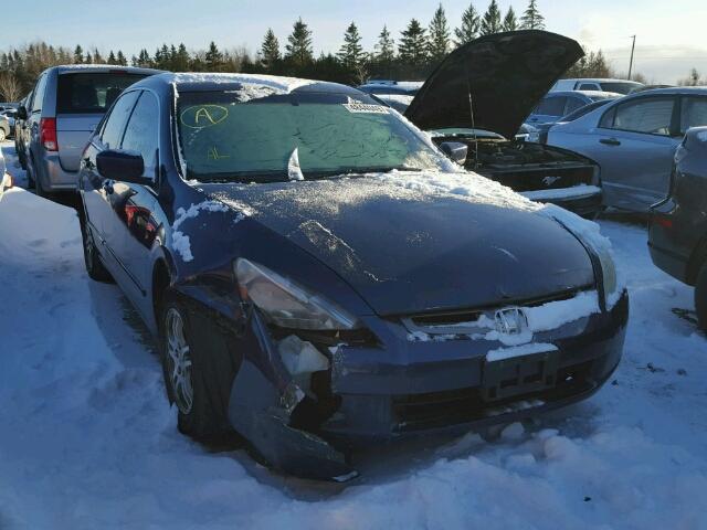 1HGCM56493A801776 - 2003 HONDA ACCORD LX BLUE photo 1