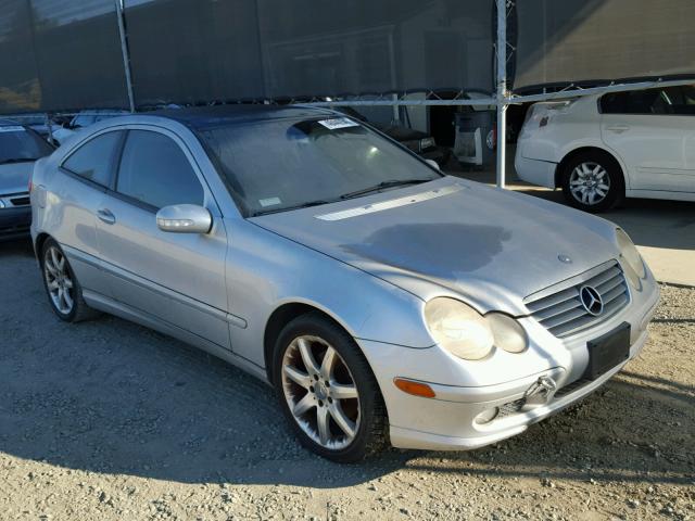 WDBRN40JX3A432276 - 2003 MERCEDES-BENZ C 230K SPO GRAY photo 1