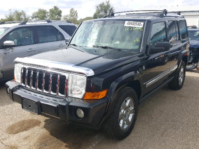 1J8HG58238C101635 - 2008 JEEP COMMANDER BLACK photo 2