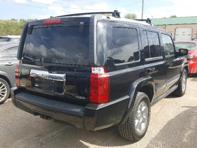 1J8HG58238C101635 - 2008 JEEP COMMANDER BLACK photo 4