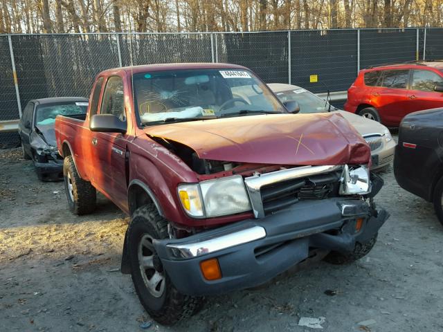 4TAWM72NXYZ675079 - 2000 TOYOTA TACOMA XTR MAROON photo 1