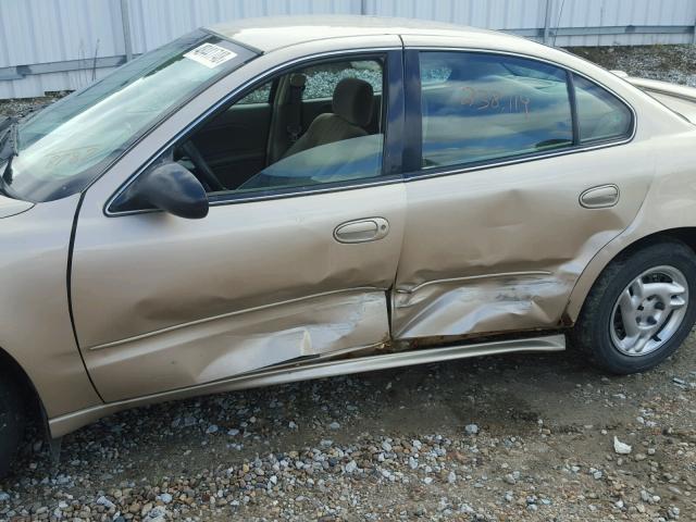 1G2NE52E25M168787 - 2005 PONTIAC GRAND AM S ოქროსფერი ფოტო 9