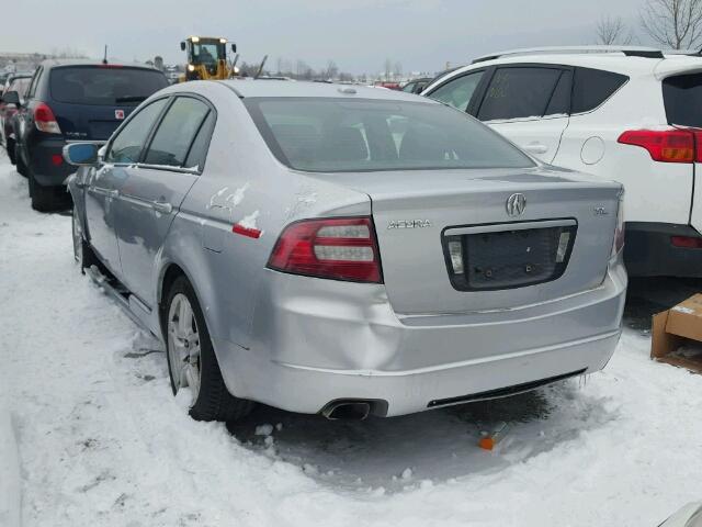 19UUA66247A802678 - 2007 ACURA TL SILVER photo 3