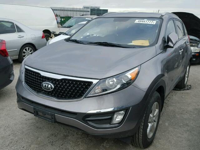 KNDPB3AC6F7754121 - 2015 KIA SPORTAGE L GRAY photo 2