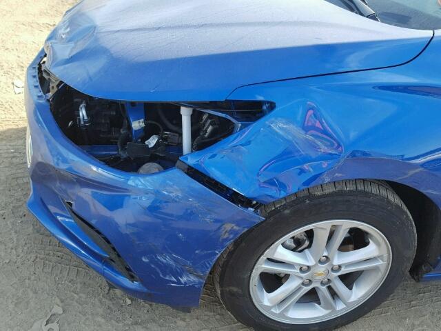 3G1BE6SM6HS545324 - 2017 CHEVROLET CRUZE LT BLUE photo 9