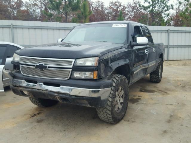 2GCEK13V761314576 - 2006 CHEVROLET SILVERADO BLACK photo 2