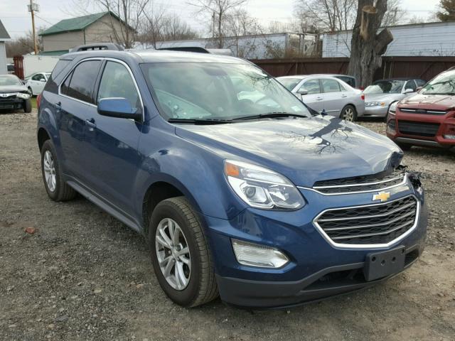 2GNALCEK1G6322355 - 2016 CHEVROLET EQUINOX LT BLUE photo 1