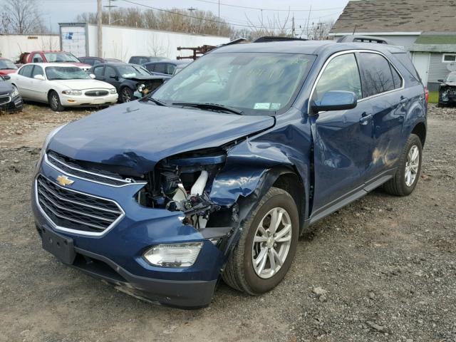 2GNALCEK1G6322355 - 2016 CHEVROLET EQUINOX LT BLUE photo 2