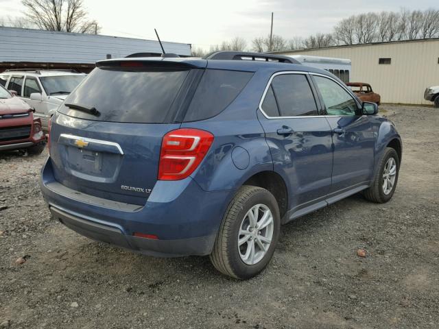 2GNALCEK1G6322355 - 2016 CHEVROLET EQUINOX LT BLUE photo 4