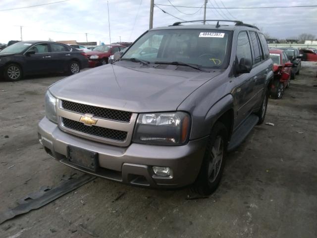 1GNDT13SX72259449 - 2007 CHEVROLET TRAILBLAZE GRAY photo 2