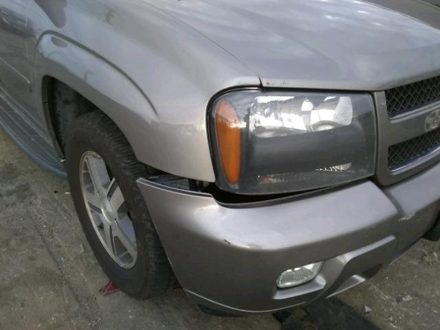 1GNDT13SX72259449 - 2007 CHEVROLET TRAILBLAZE GRAY photo 9