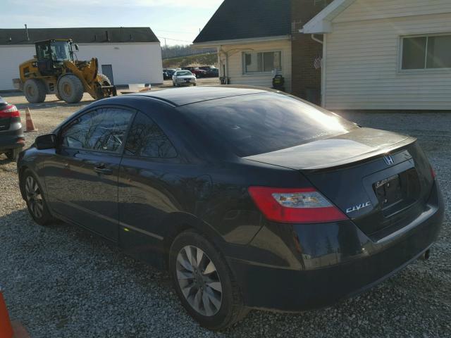 2HGFG12919H518667 - 2009 HONDA CIVIC EXL BLACK photo 3