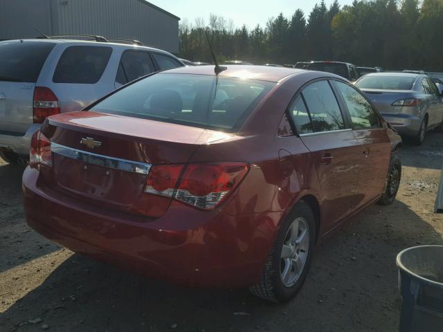 1G1PC5SB8E7438757 - 2014 CHEVROLET CRUZE LT RED photo 4