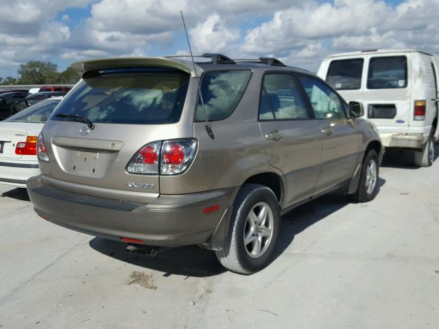 JTJGF10U210090014 - 2001 LEXUS RX 300 TAN photo 4