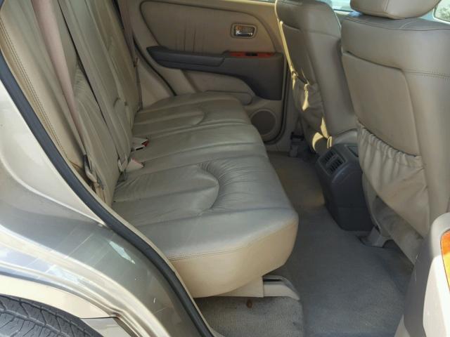 JTJGF10U210090014 - 2001 LEXUS RX 300 TAN photo 6