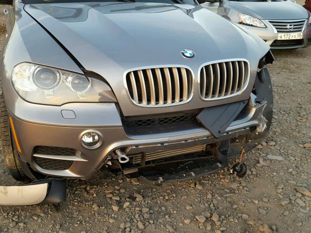 5UXZV4C5XD0B20290 - 2013 BMW X5 XDRIVE3 GRAY photo 9