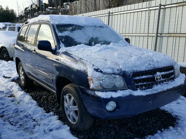 JTEHF21AX10003330 - 2001 TOYOTA HIGHLANDER BLUE photo 1