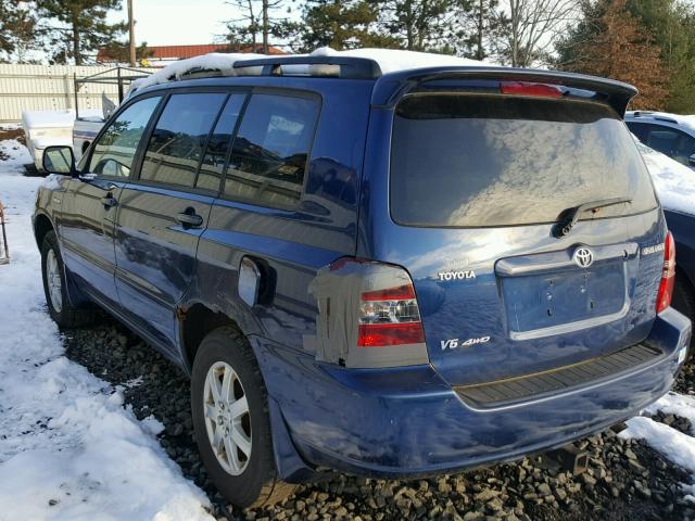 JTEHF21AX10003330 - 2001 TOYOTA HIGHLANDER BLUE photo 3