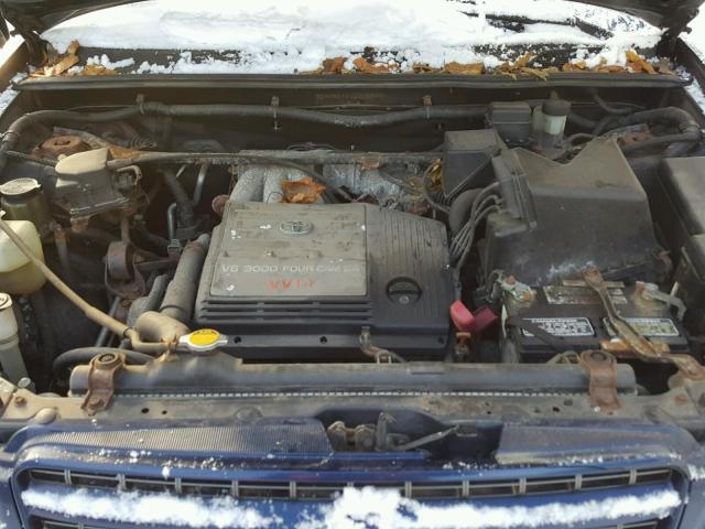 JTEHF21AX10003330 - 2001 TOYOTA HIGHLANDER BLUE photo 7