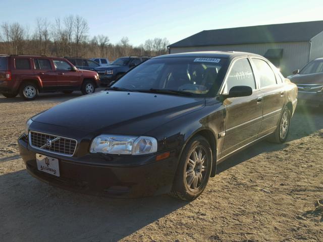 YV1TS59H341365246 - 2004 VOLVO S80 2.5T BLACK photo 2