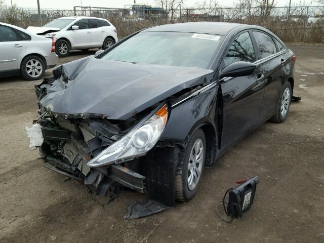 5NPEB4AC2BH031966 - 2011 HYUNDAI SONATA GLS BLACK photo 2