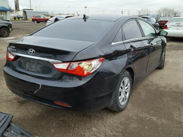 5NPEB4AC2BH031966 - 2011 HYUNDAI SONATA GLS BLACK photo 4