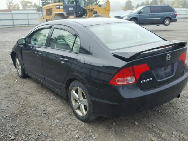 2HGFA16988H329055 - 2008 HONDA CIVIC EXL 黑色 照片 3