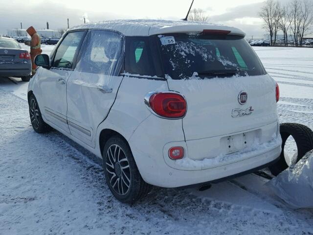 ZFBCFACH0EZ005515 - 2014 FIAT 500L LOUNG WHITE photo 3