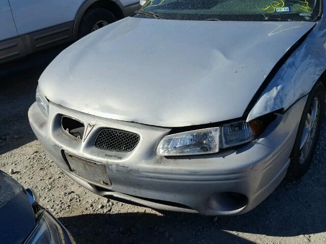 1G2WP52K3YF212017 - 2000 PONTIAC GRAND PRIX BROWN photo 9