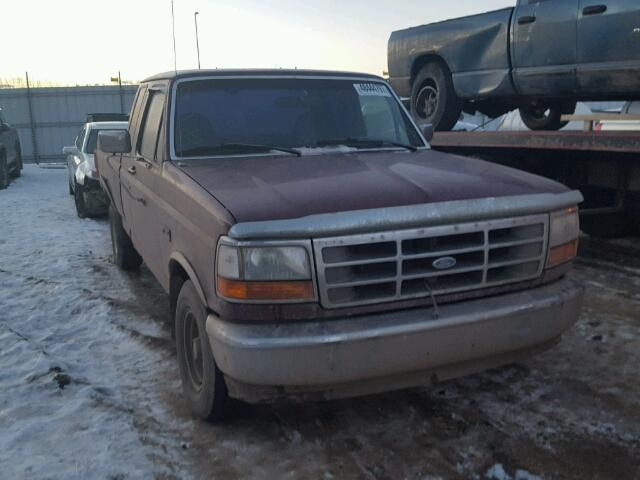 1FTEX15N7TKA14899 - 1996 FORD F150 BURGUNDY photo 1