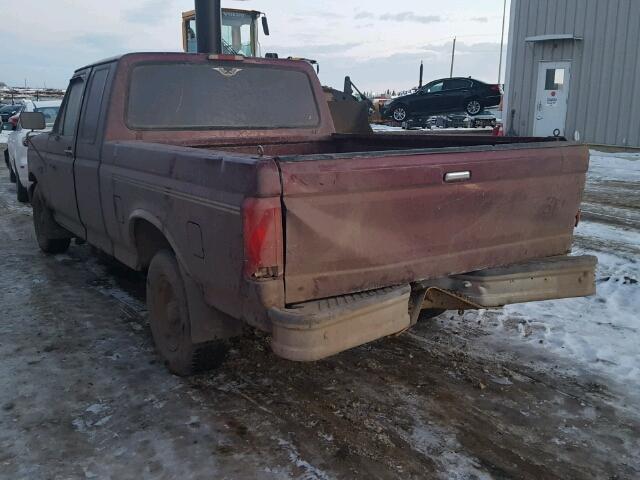 1FTEX15N7TKA14899 - 1996 FORD F150 ბურგუნდია ფოტო 3