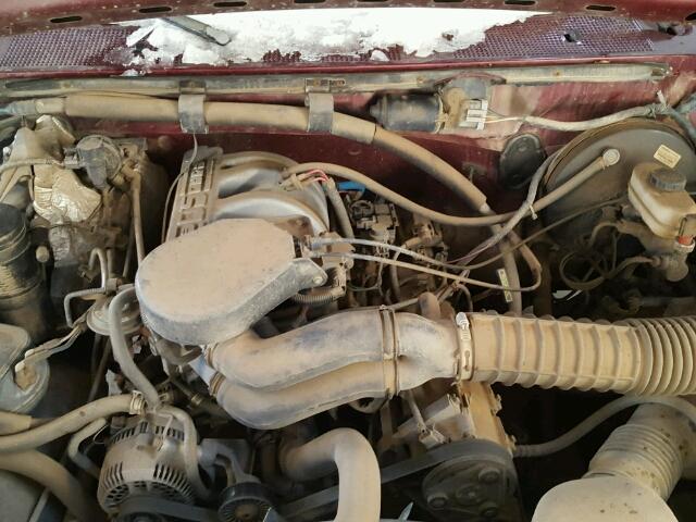 1FTEX15N7TKA14899 - 1996 FORD F150 ბურგუნდია ფოტო 7