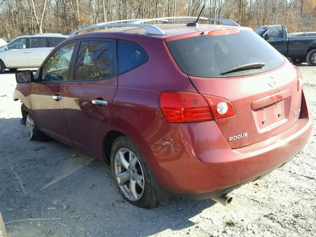 JN8AS5MV6AW122978 - 2010 NISSAN ROGUE S RED photo 3
