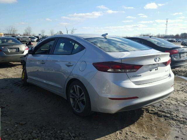 KMHD84LF5HU295419 - 2017 HYUNDAI ELANTRA SE SILVER photo 3