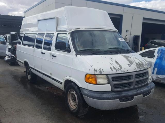 2B7LB31Z32K122455 - 2002 DODGE RAM VAN B3 WHITE photo 1