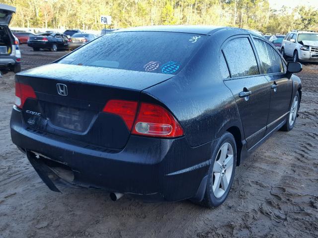 1HGFA16847L112904 - 2007 HONDA CIVIC EX Schwarz Foto 4