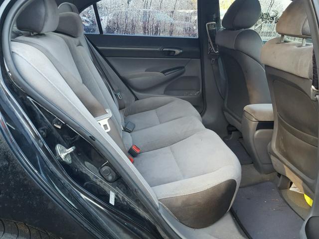 1HGFA16847L112904 - 2007 HONDA CIVIC EX Schwarz Foto 6