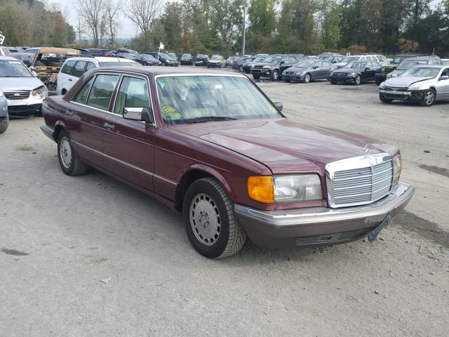 WDBCA35E5MA604092 - 1991 MERCEDES-BENZ 420 SEL MAROON photo 1