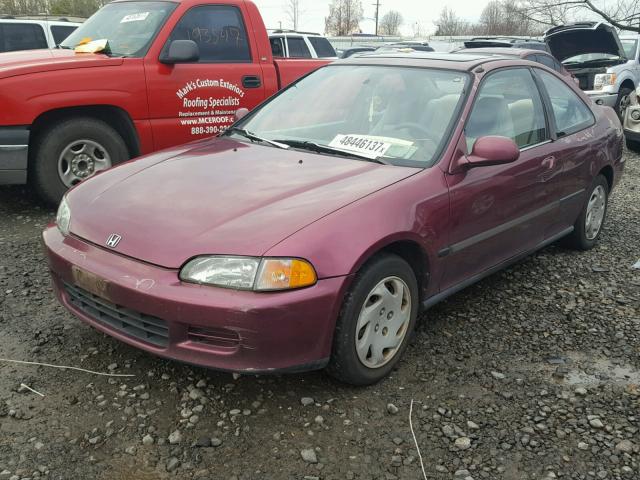 1HGEJ1255PL017808 - 1993 HONDA CIVIC EX 紫色 照片 2
