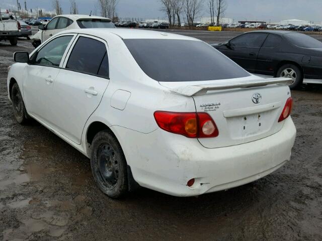 2T1BU4EE9AC368063 - 2010 TOYOTA COROLLA BA WHITE photo 3