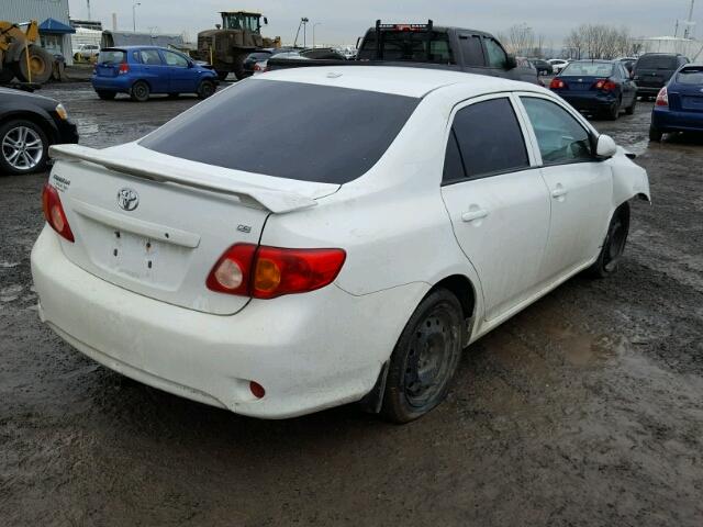 2T1BU4EE9AC368063 - 2010 TOYOTA COROLLA BA WHITE photo 4