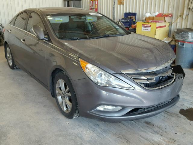 5NPEC4AC1DH535635 - 2013 HYUNDAI SONATA SE GRAY photo 1